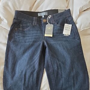 Wit & Wisdom Itty Bitty Boot Jeans in Dark Blue Wash